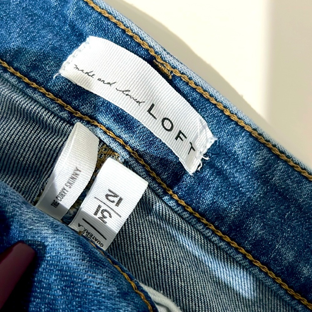 The Loft, cropped stretch denim